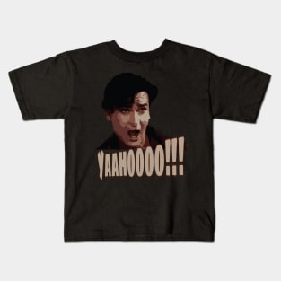 Iconic Bollywood Movie Dialogue/Song Shashi Kapoor Yaahoo Chahe Koi Mujhe Jungali Kahe Kids T-Shirt